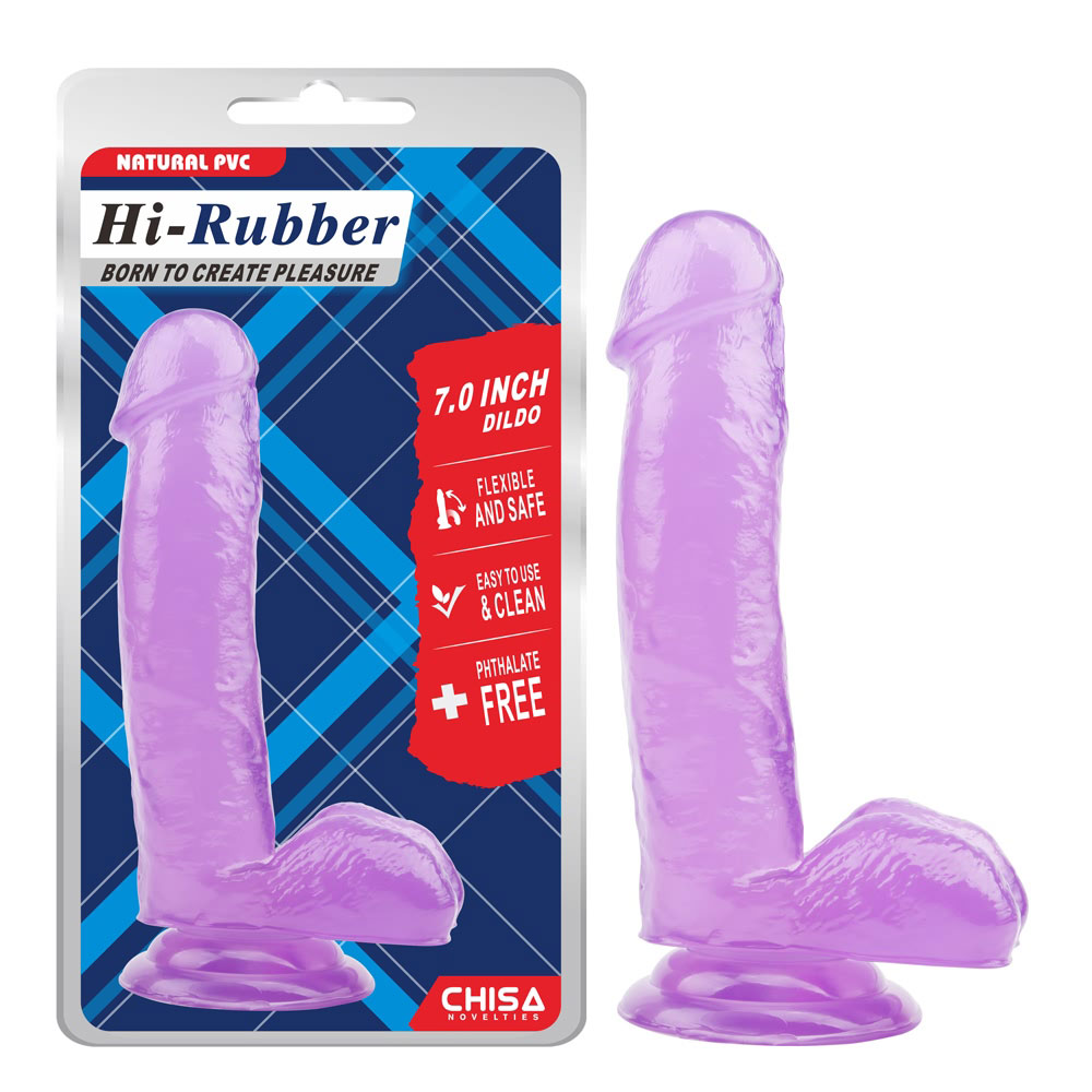 7.0 pulgadang Dildo-Purple