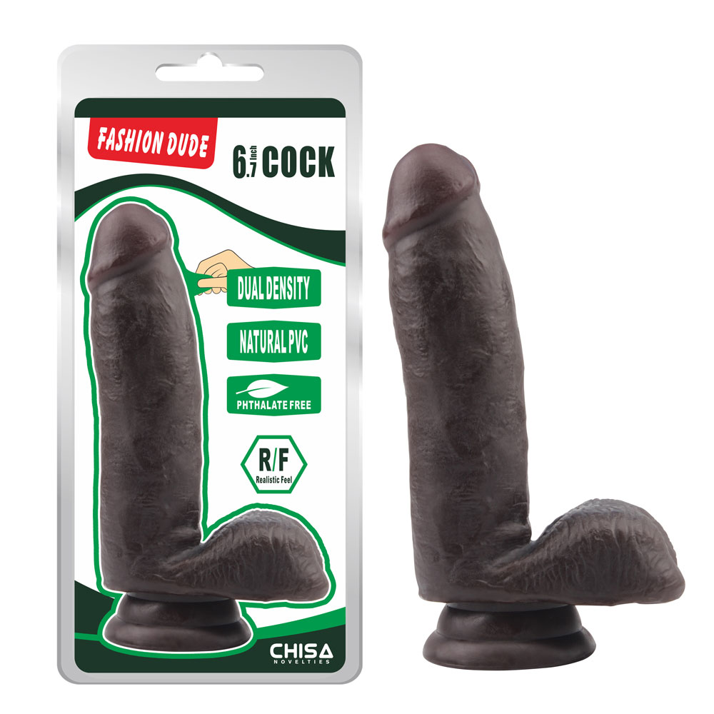 Fashion Dude-6.7 Inch Cock-Brown